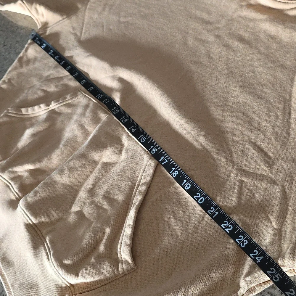 WeWoreWhat Beige Tan French Terry Knit Hoodie & Pant Set! - Picture 15 of 16